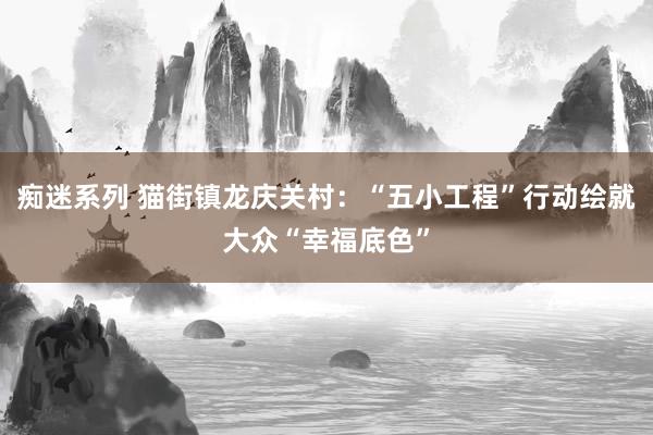 痴迷系列 猫街镇龙庆关村：“五小工程”行动绘就大众“幸福底色”